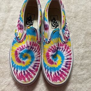 Vans Womens Colorful Tie-Dye Sneakers 8